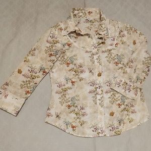 Anthropologie Odile Western Style Button Down